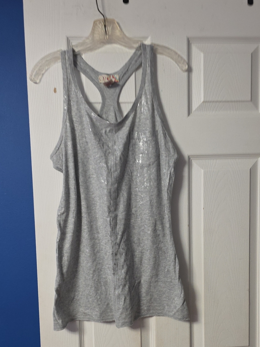 OP Silver Heather Racerback Tank Top